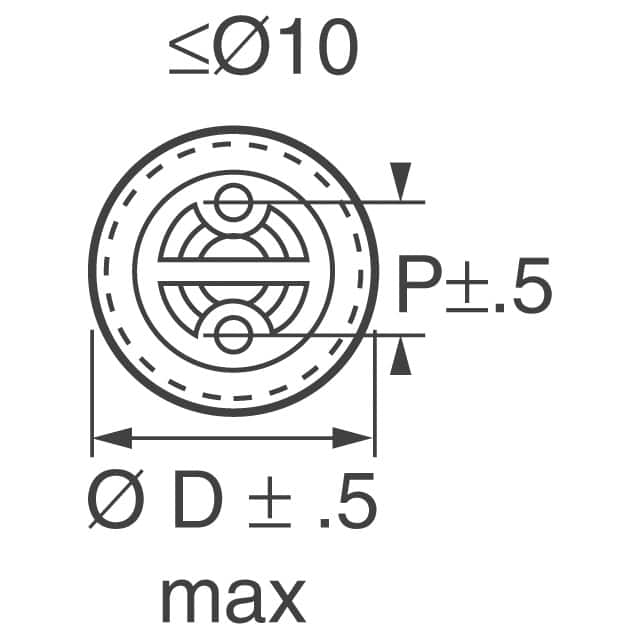 ECA-2EM4R7B Panasonic Electronic Components  Condensadores electrolíticos de aluminio